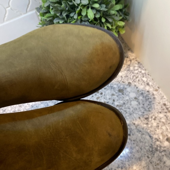 Sorel Boots 8.5 Lolla Ankle NL2269-213 Olive Leather Buckle Side Zipper H20Proof - Picture 6 of 9